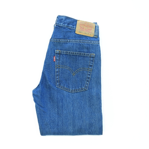 Levi's 550 Jeans boys size 14 Reg w27 xL27 blue pants - Picture 9 of 10